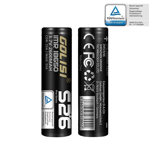 Golisi - S26 Akku 18650