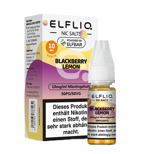 ELFLIQ - Blackberry Lemon - Nikotinsalz - 10 ml