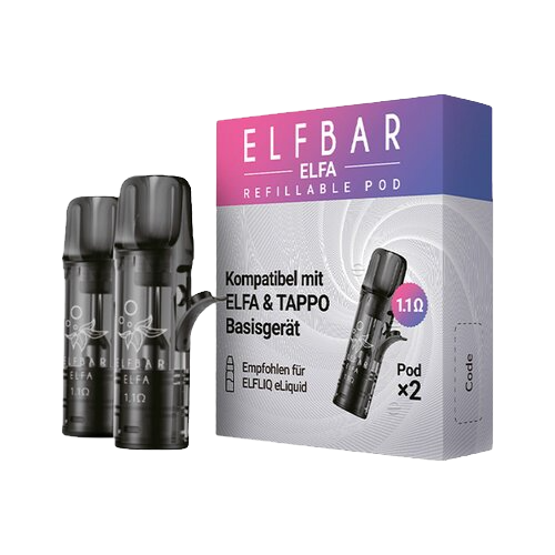 Elf Bar - Elfa - Refillable Pods (2 Stück) - 1,1 Ohm (Kopie)