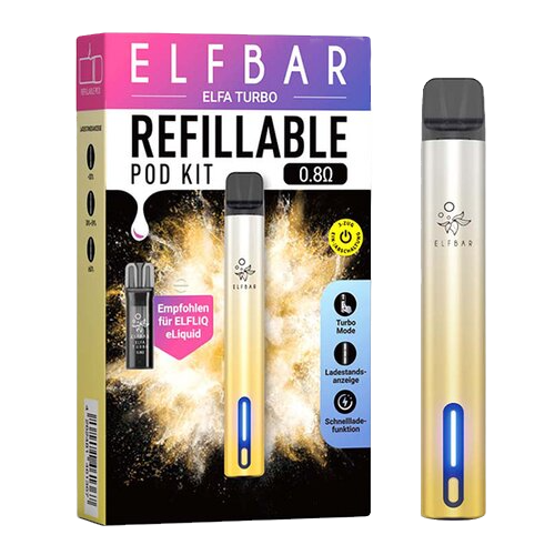 Elf Bar - Elfa Turbo - Refill Pod Kit (Basisgerät mit Pod - 0,8 Ohm)