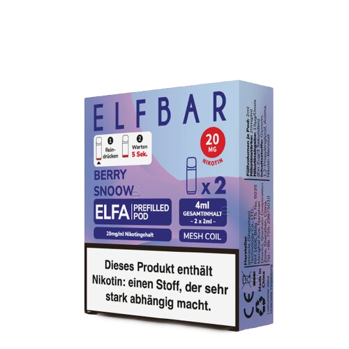 ELF Bar - ELFA - Prefilled Pods (2 Stück) - Berry Snoow - 20mg/ml