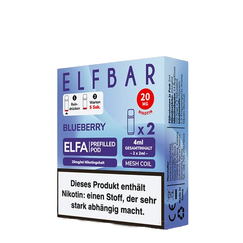 ELF Bar - ELFA - Prefilled Pods (2 Stück) - Blueberry - 20mg/ml