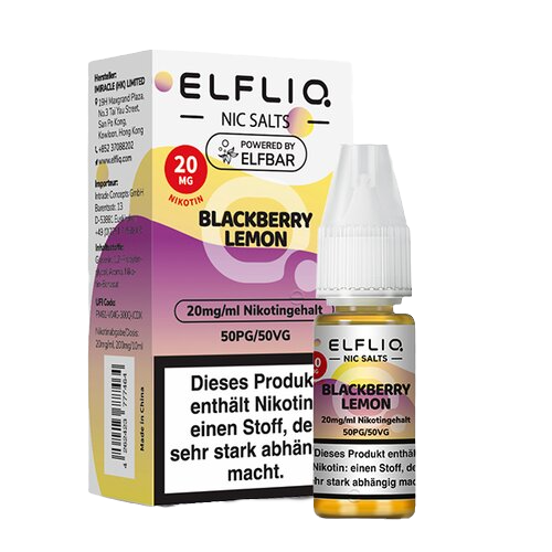 ELFLIQ - Blackberry Lemon - Nikotinsalz - 10 ml
