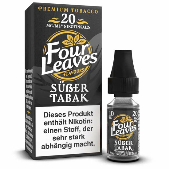 SALE - Four Leaves - Süßer Tabak - Nikotinsalz - 10 ml - 20 mg/ml