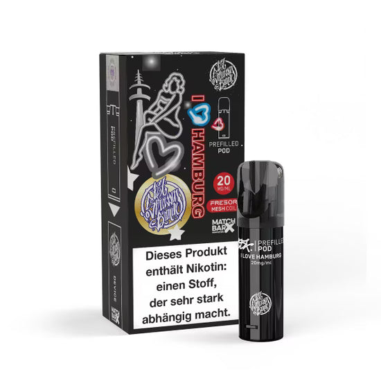 SALE - 187 Strassenbande - Prefilled Pod - I love Hamburg - 20 mg/ml - SALE