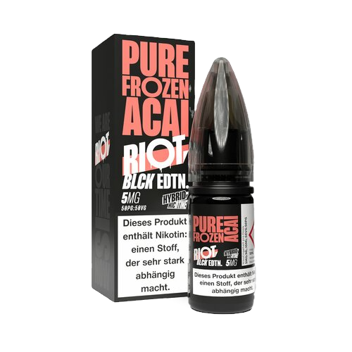 Riot Salt - BLCK Edition - Pure Frozen Acai - Hybrid Nikotin - 10 ml