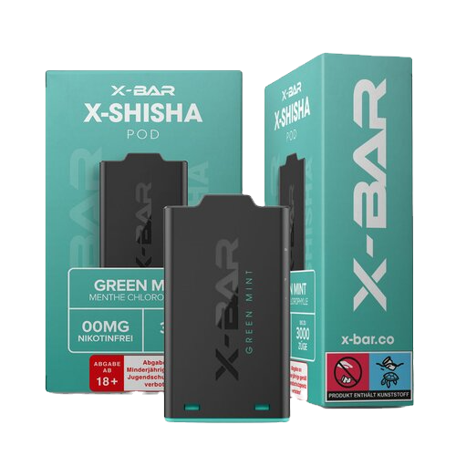 X-Bar - X-Shisha - Pod - Green Mint