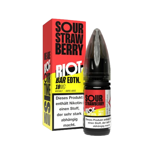 Riot Salt - BAR EDTN - Sour Strawberry - Nikotinsalz - 10 ml