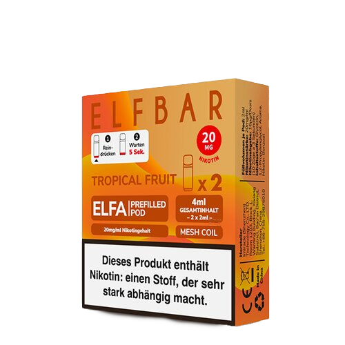 ELF Bar - ELFA - Prefilled Pods (2 Stück) - Tropical Fruit - 20mg/ml