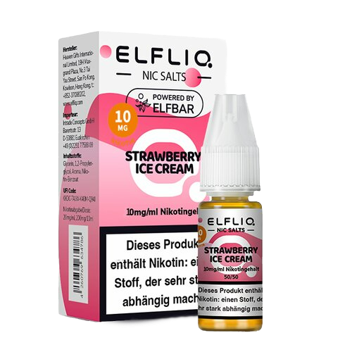 ELFLIQ - Strawberry Ice Cream - Nikotinsalz - 10 ml