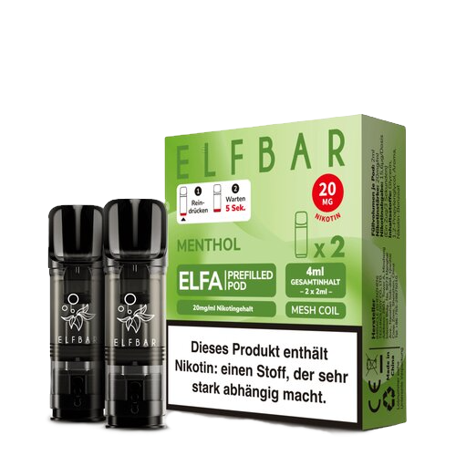 ELF Bar - ELFA - Prefilled Pods (2 Stück) - Menthol - 20mg/ml