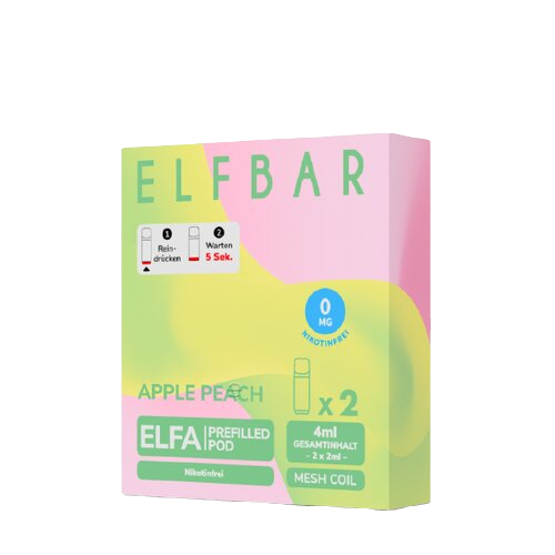 ELF Bar - ELFA - Prefilled Pods (2 Stück) - Apple Peach - Nikotinfrei