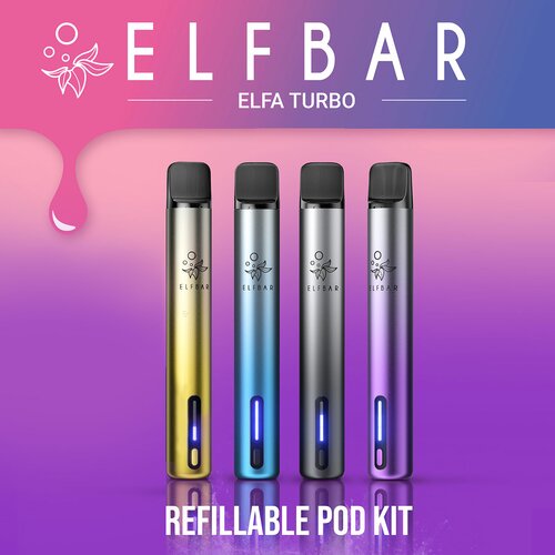 Elf Bar - Elfa Turbo - Refill Pod Kit (Basisgerät mit Pod - 0,8 Ohm)