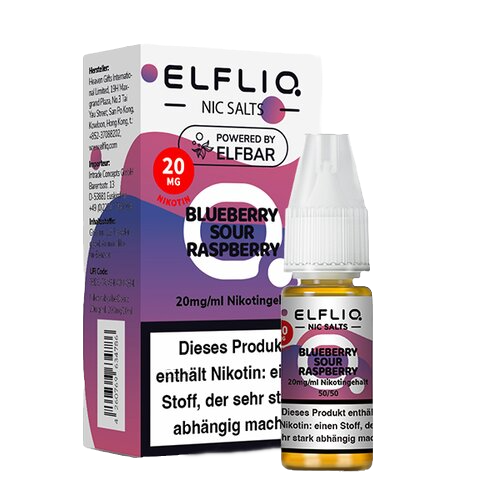 ELFLIQ - Blueberry Sour Raspberry - Nikotinsalz - 10 ml