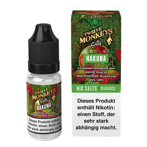 Twelve Monkeys - Hakuna - 20 mg/ml -Nikotinsalz - 10 ml