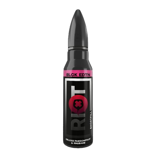 Riot Squad - BLCK Edition - Deluxe Passionfruit & Rhubarb - 50 ml - Shortfill