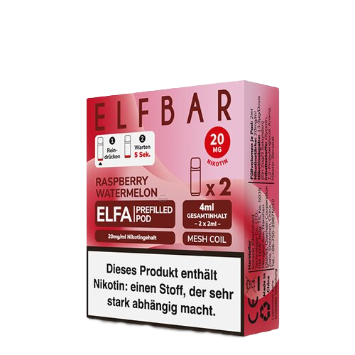 ELF Bar - ELFA - Prefilled Pods (2 Stück) - Raspberry Watermelon - 20mg/ml