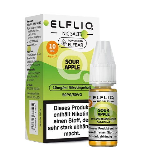 ELFLIQ - Sour Apple - Nikotinsalz - 10 ml
