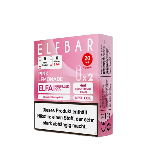 ELF Bar - ELFA - Prefilled Pods (2 Stück) - Pink Lemonade - 20mg/ml