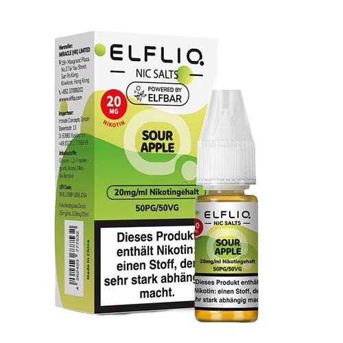 ELFLIQ - Sour Apple - Nikotinsalz - 10 ml