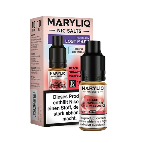 MaryLiq by Lost Mary - Peach Strawberry Watermelon Ice - Nikotinsalz - 10ml