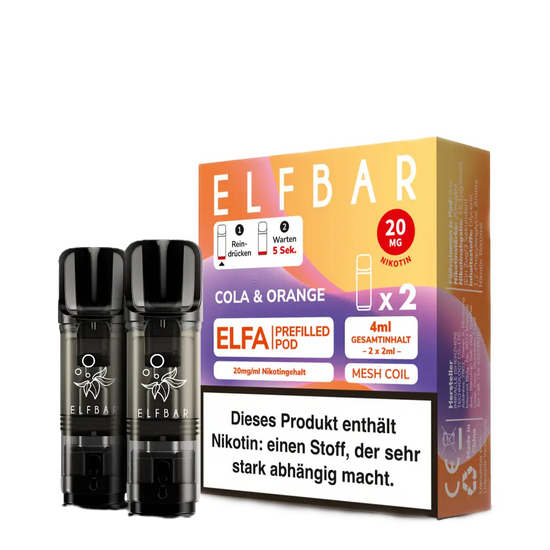 ELF Bar - ELFA - Prefilled Pods (2 Stück) - Cola & Orange  - 20mg/ml