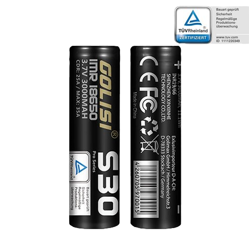 Golisi - S30 Akku 18650