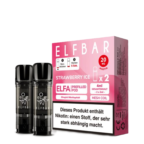 ELF Bar - ELFA - Prefilled Pods (2 Stück) - Strawberry Ice - 20mg/m