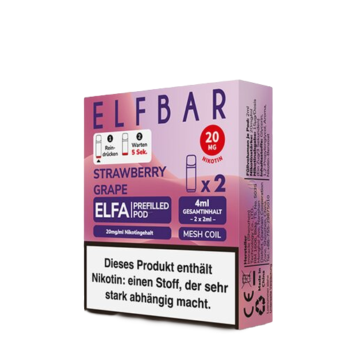 ELF Bar - ELFA - Prefilled Pods (2 Stück) - Strawberry Grape - 20mg/ml