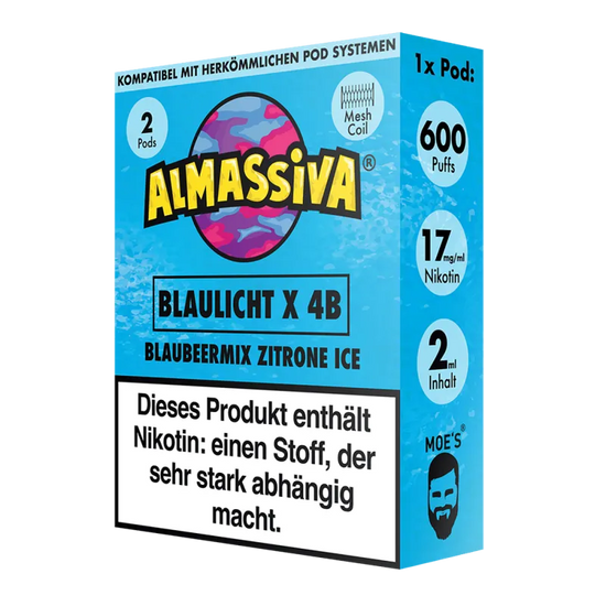 Al Massiva - Prefilled Pods (2 Stück) - Blaulicht X 4B - 17mg/ml