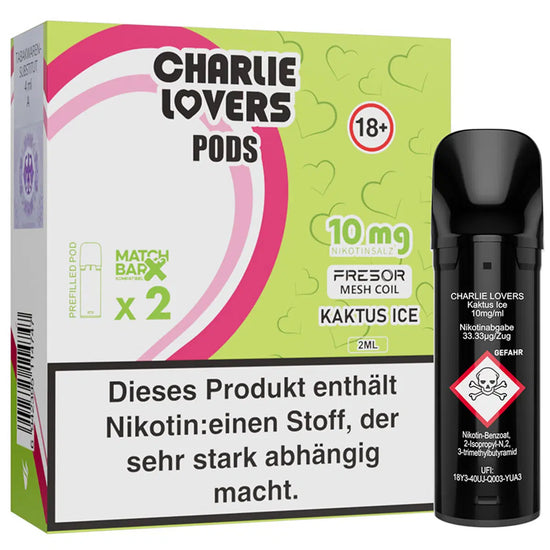 SALE - Charlie Lovers - Prefilled Pod - Kaktus Ice - 10 mg/ml - SALE