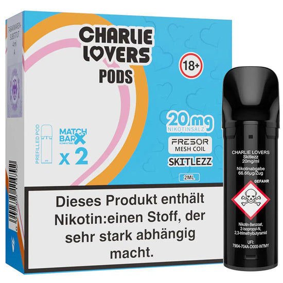 SALE - Charlie Lovers - Prefilled Pod - Skitlezz - 20 mg/ml - SALE