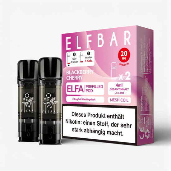 ELF Bar - ELFA - Prefilled Pods (2 Stück) - Blackberry Cherry - 20mg/ml