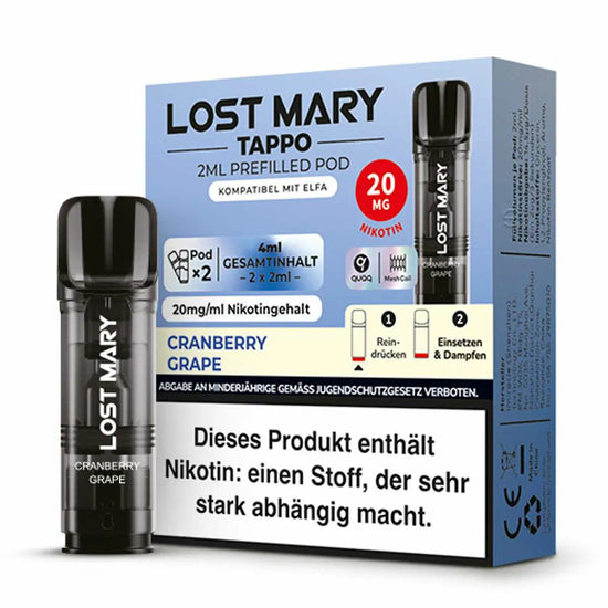SALE - Lost Mary Tappo - Cranberry Grape - 20 mg/ml -SALE