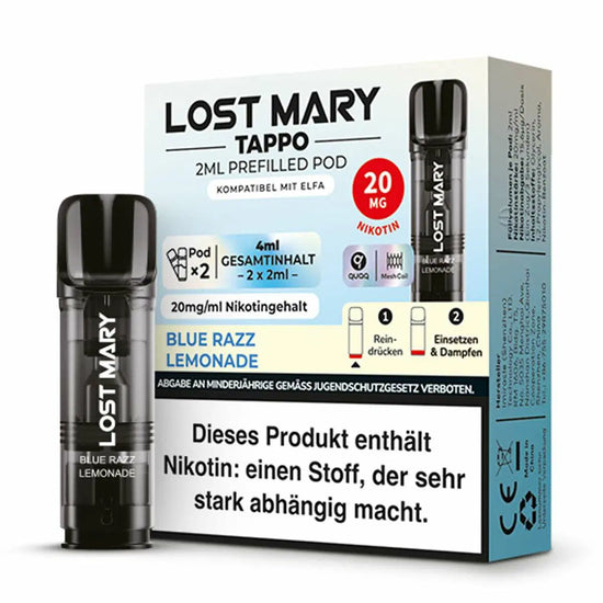 SALE - Lost Mary Tappo - Blue Razz Lemonade - 20 mg/ml -SALE