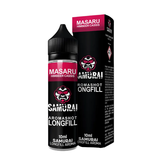 Samurai - Masaru Himbeer Cassis - 10 ml - Longfill