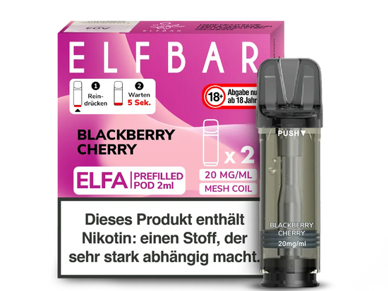 ELF Bar - ELFA - Prefilled Pods (2 Stück) - Blackberry Cherry - 20mg/ml