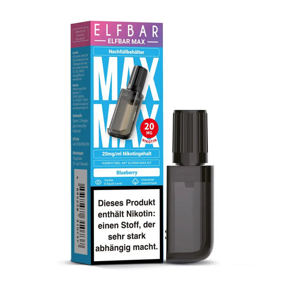 ELF Bar - MAX - Refill Container - Blueberry - 10 ml - 20 mg/ml