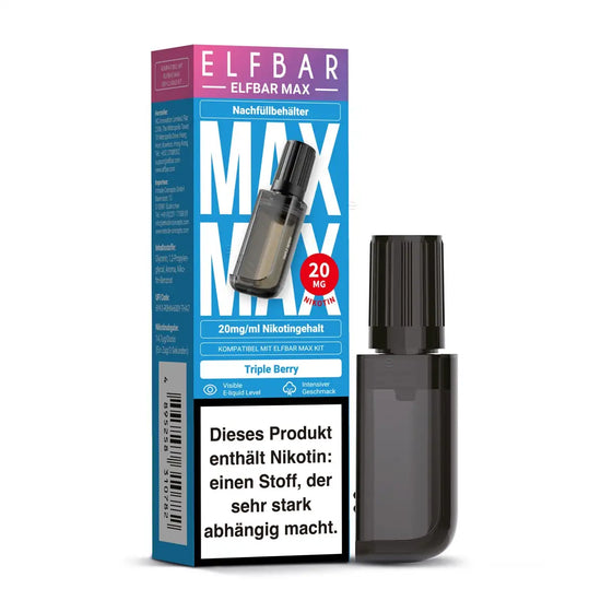 ELF Bar - MAX - Refill Container - Triple Berry - 10 ml - 20 mg/ml