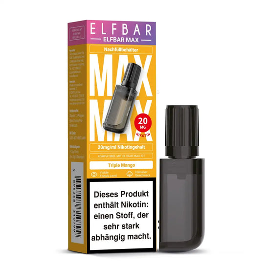 ELF Bar - MAX - Refill Container - Triple Mango - 10 ml - 20 mg/ml