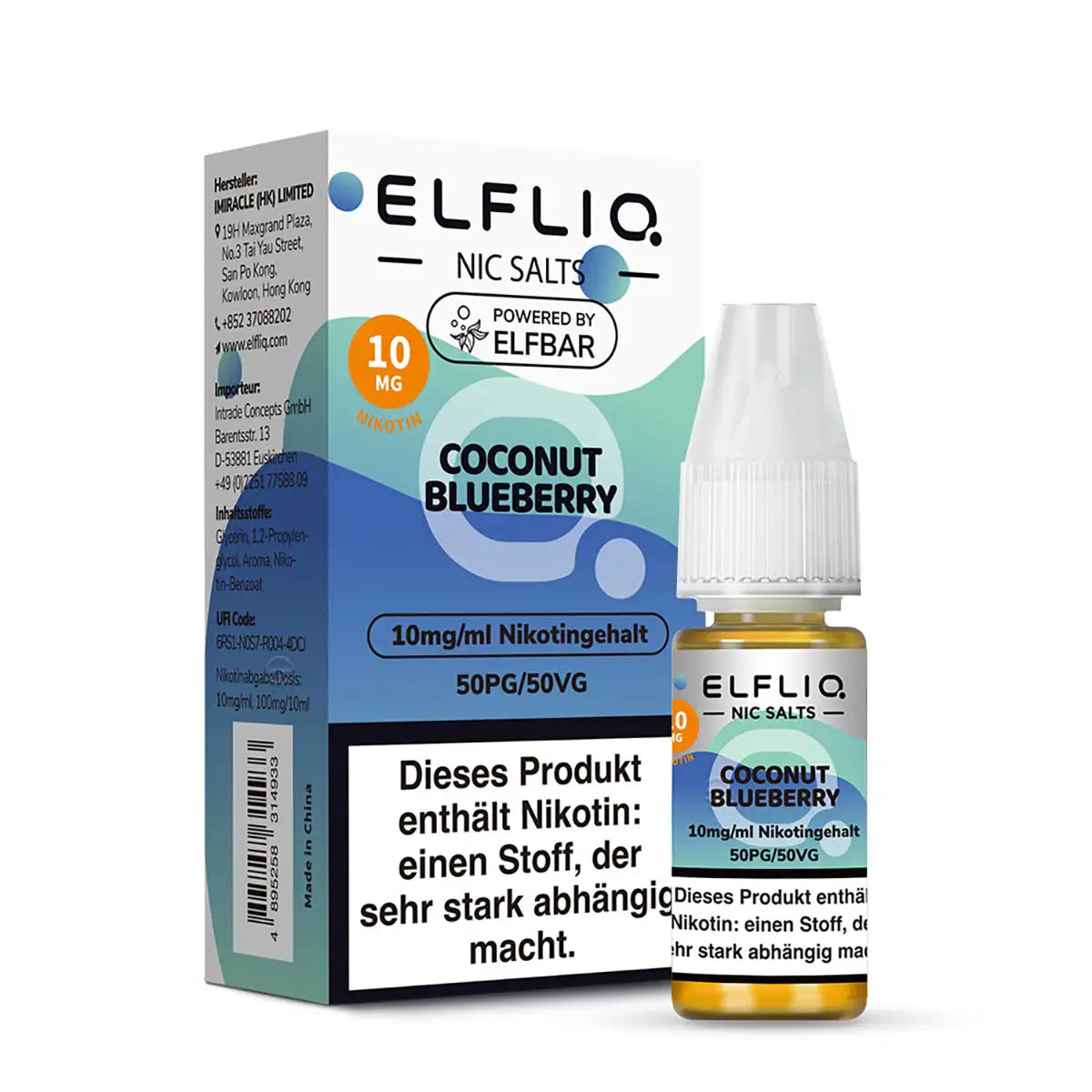 ELFLIQ - Coconut Blueberry - Nikotinsalz - 10 ml