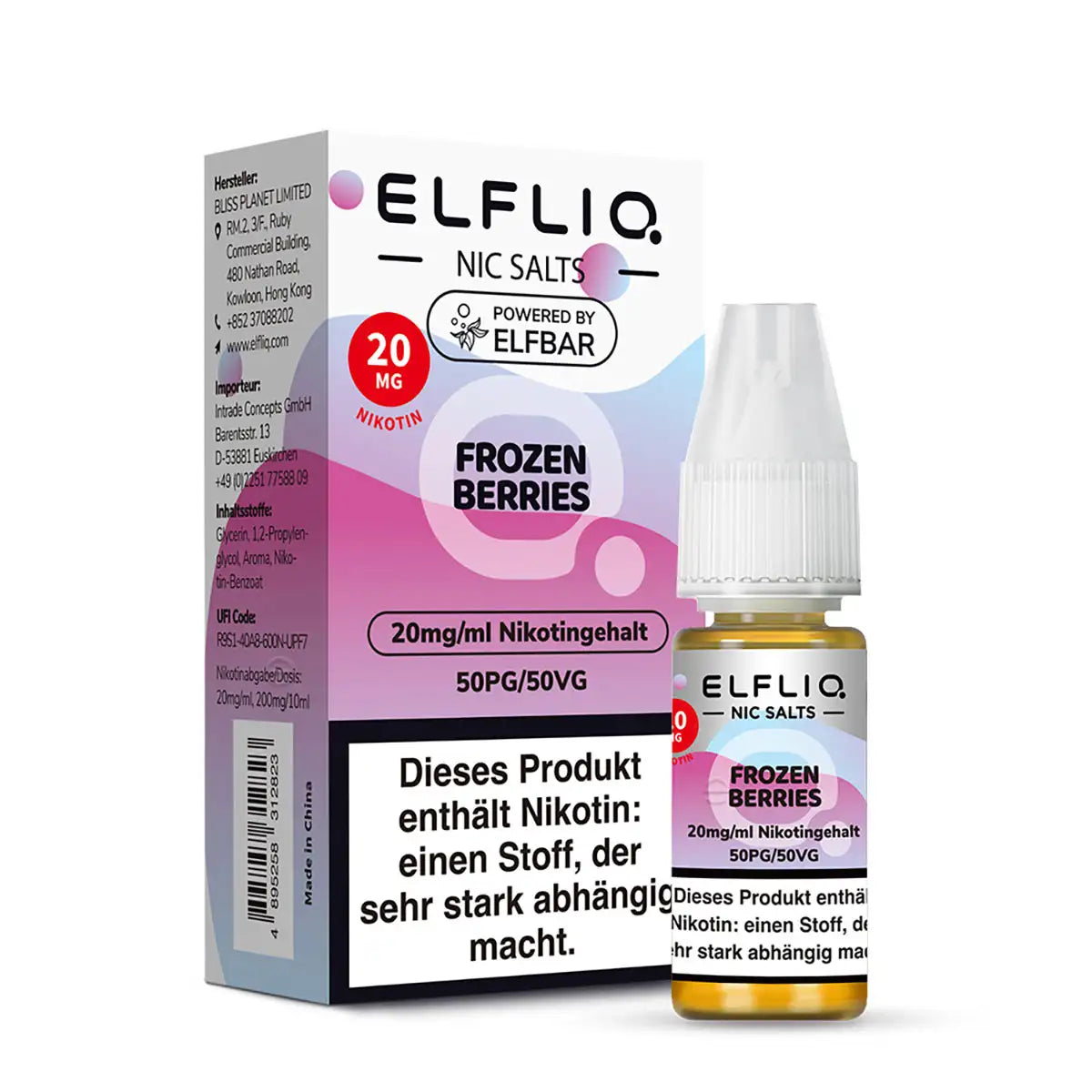 ELFLIQ - Frozen Berries - Nikotinsalz - 10 ml